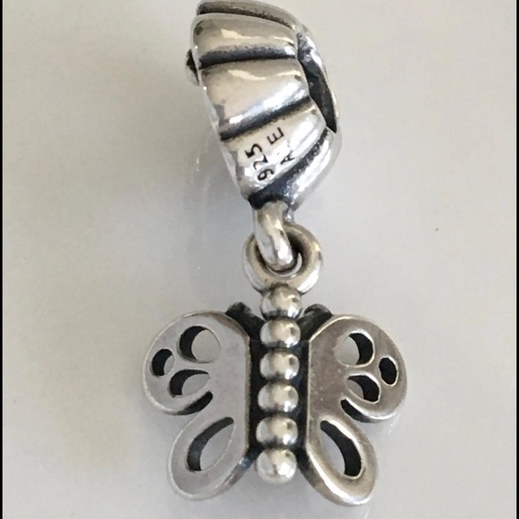 Pandora Best Friends Forever Dangle Charm Pandora Butterfly Charm Retired - Picture 2 of 3